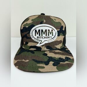 MMM... BITCHIN'! Sauce Carlsbad CA Woodland Camo Snapback, Mesh-Back Cap